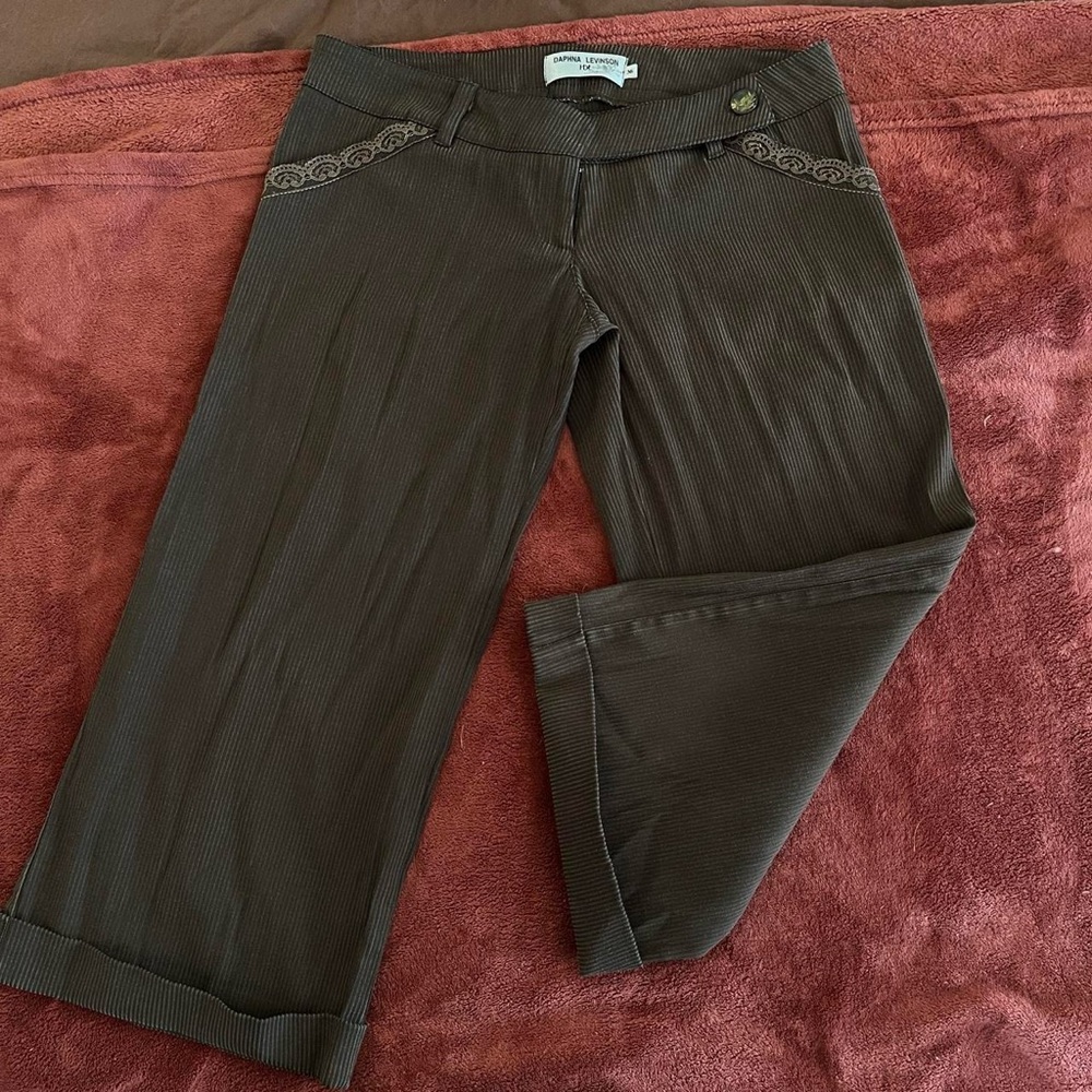 y2k low rise capri trousers